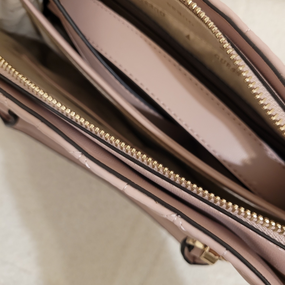 GUESS Pink Quilted Women's Bag - Picture 5 of 7